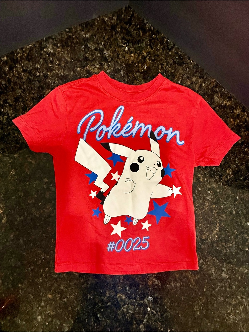 Pokémon Licensed Pikachu Red Graphic Tee Shirt kids Size XS